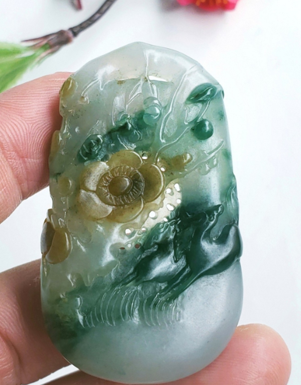 点击头像看直播##翡翠# 老坑三彩·傲骨长存》禀天质之至美,凌岁憾