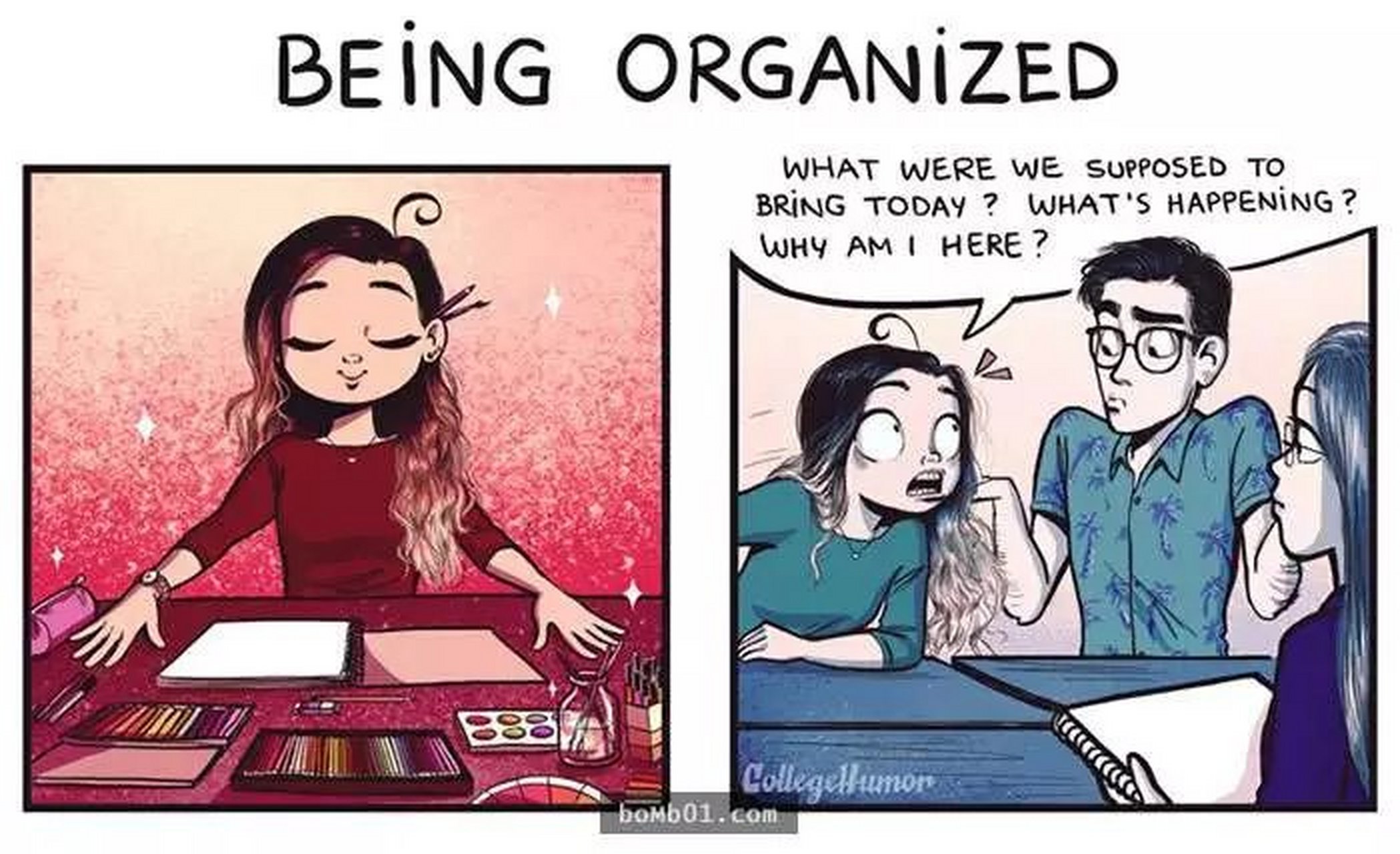 上绘画课「理想vs现实」的爆笑对比图,人体素描的现场简直是悲剧啊!