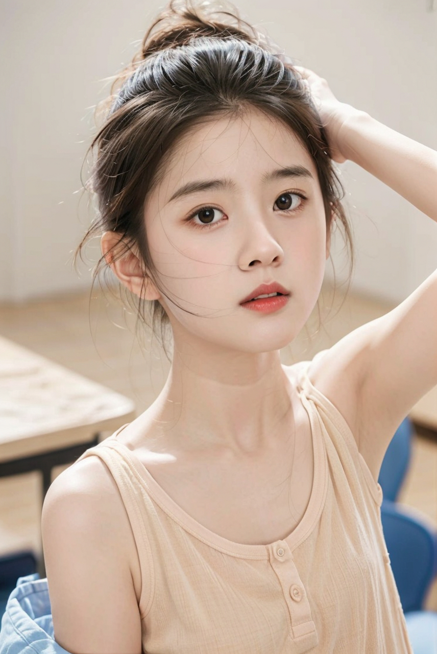 甜美可爱的学生写真集欣赏#美女# #养眼美女# #性感美女