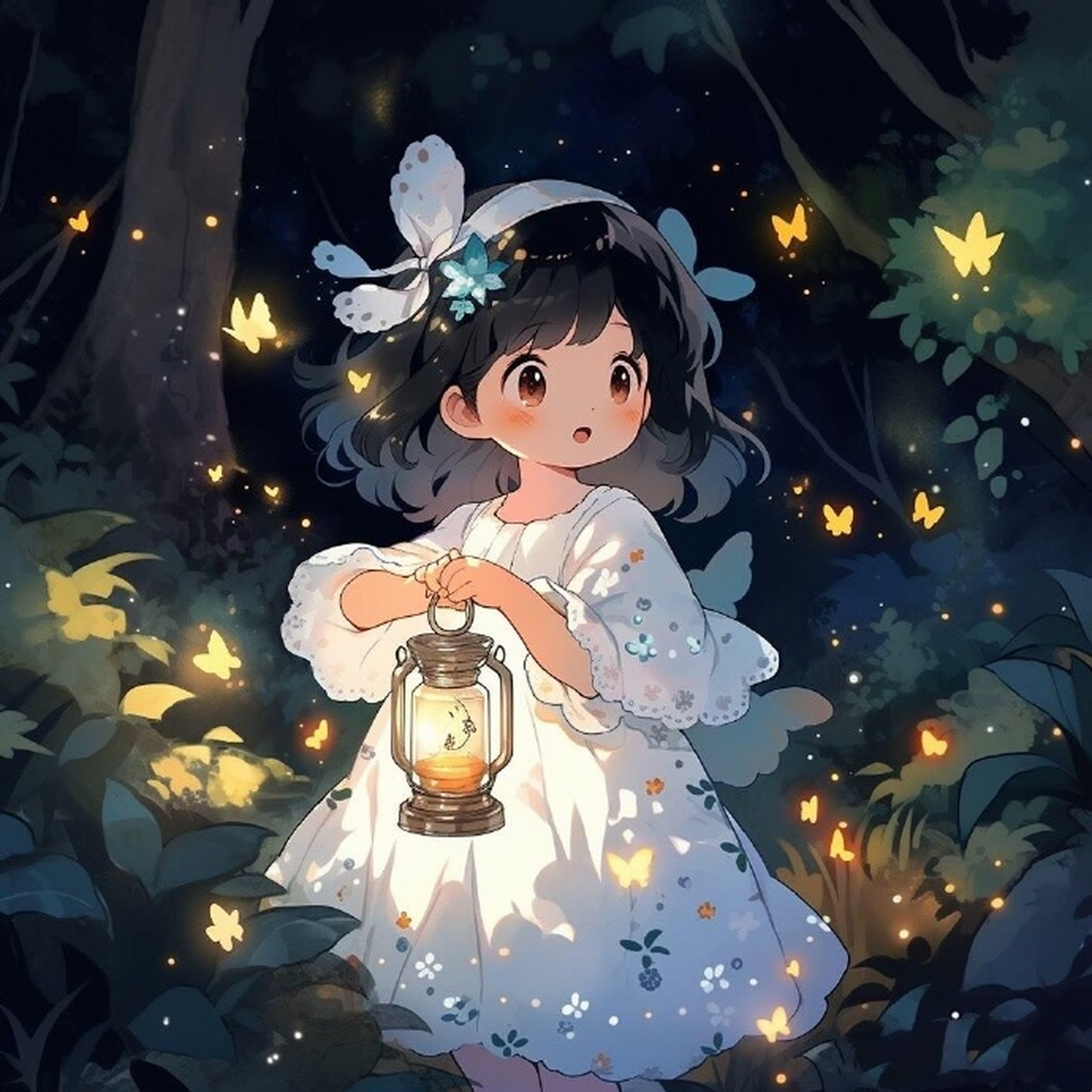 森林星光女孩治愈头像~032054209920 676767