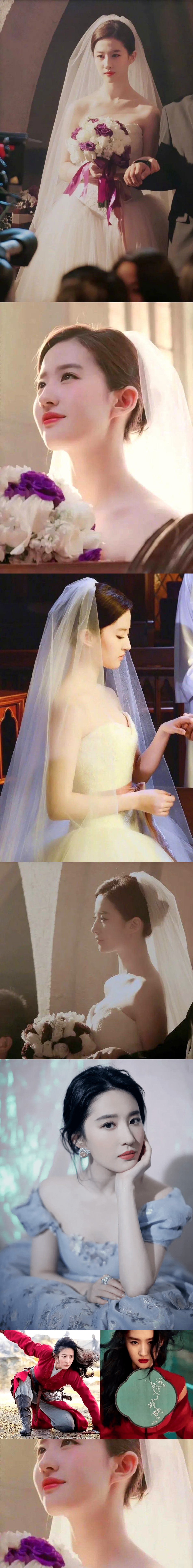 刘亦菲婚纱造型美若天仙!魅力不可小觑 #刘亦菲