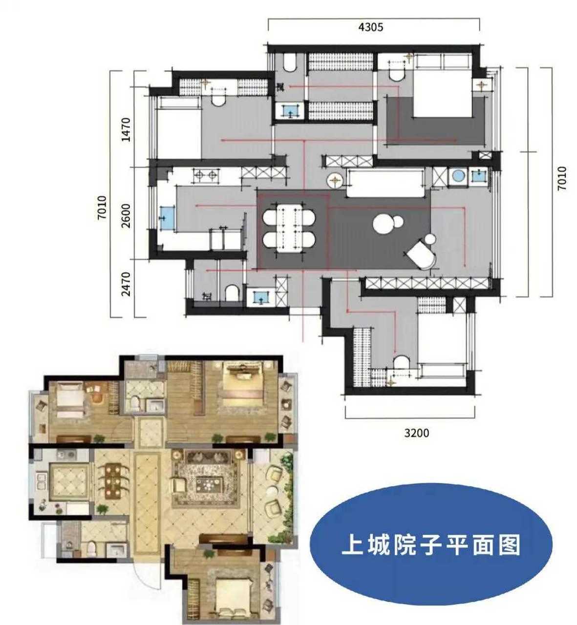 上城院子图纸 vs 上海院子图纸 到底谁是中式户型之王[哈欠[期待]