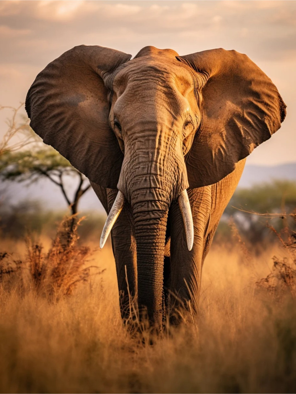 日历day13-非洲草原上的巨人:非洲灌木象  🌿外貌特征🌿 非洲灌木