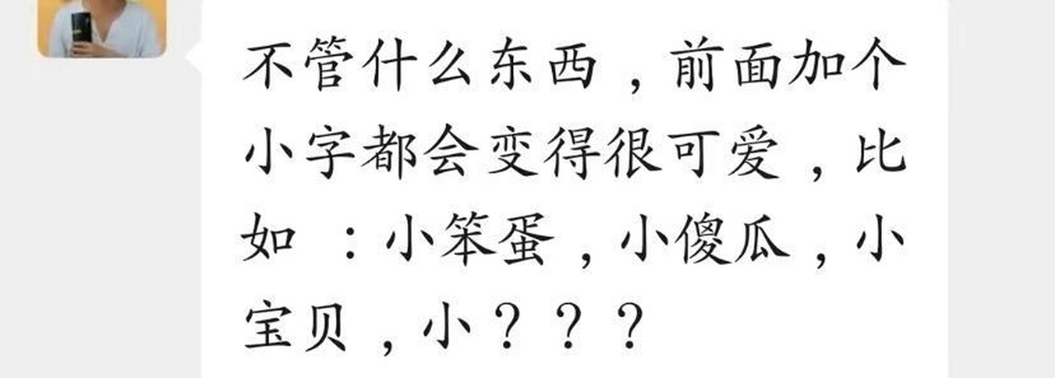 網友:不管什麼東西前面加一個小字,都會變得很可愛,不信你們試一下