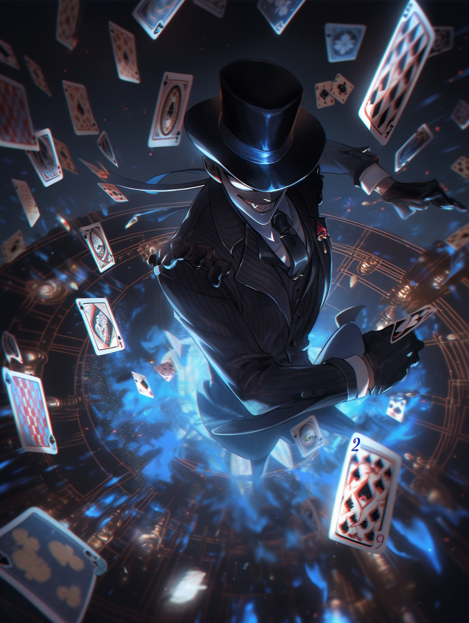 我就是卡牌大师,你挑好你选的牌了么?#ai绘画