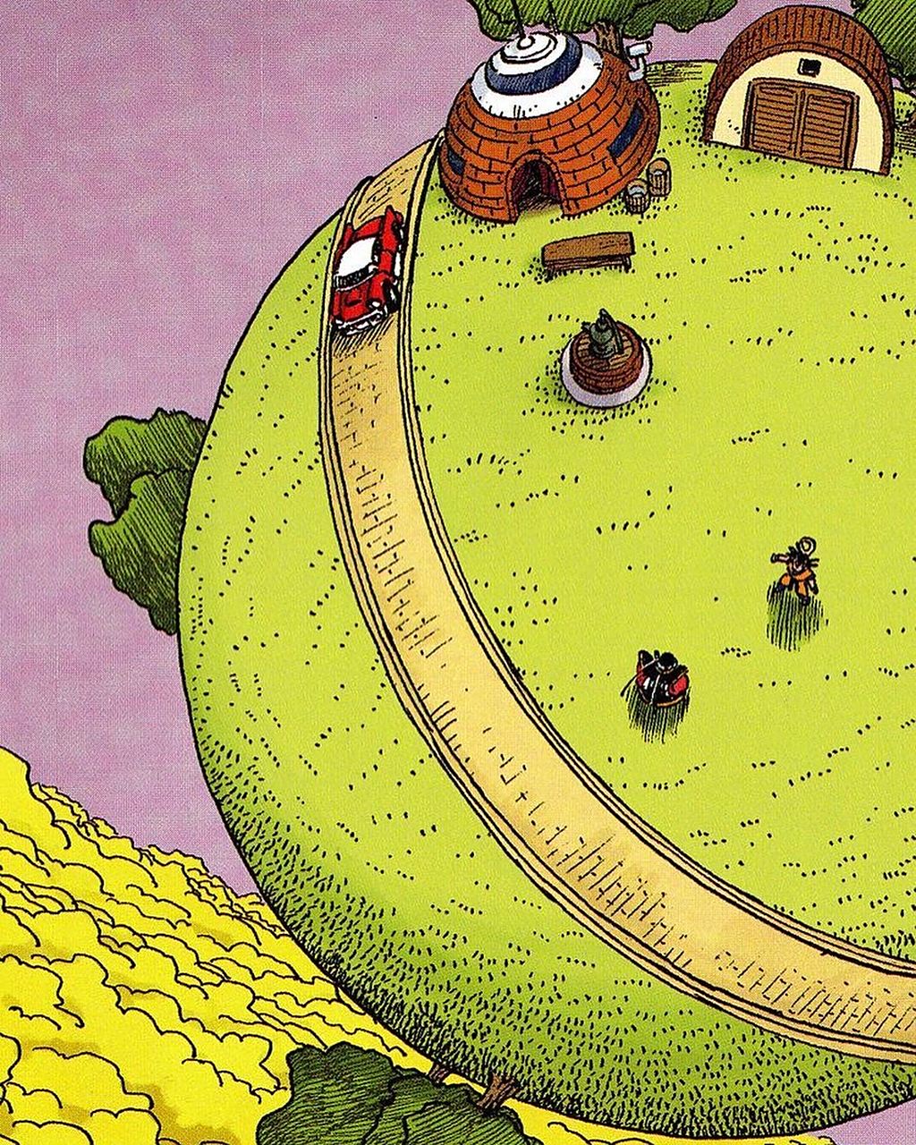 从科学的角度来看,界王星这么小的星球是不足以让人站在上面的,但动画