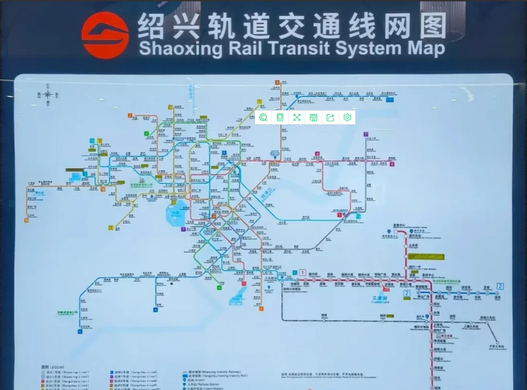绍兴城市不大,胃口不小,远期规划的地铁线路如同蜘蛛网一样密集,杭州
