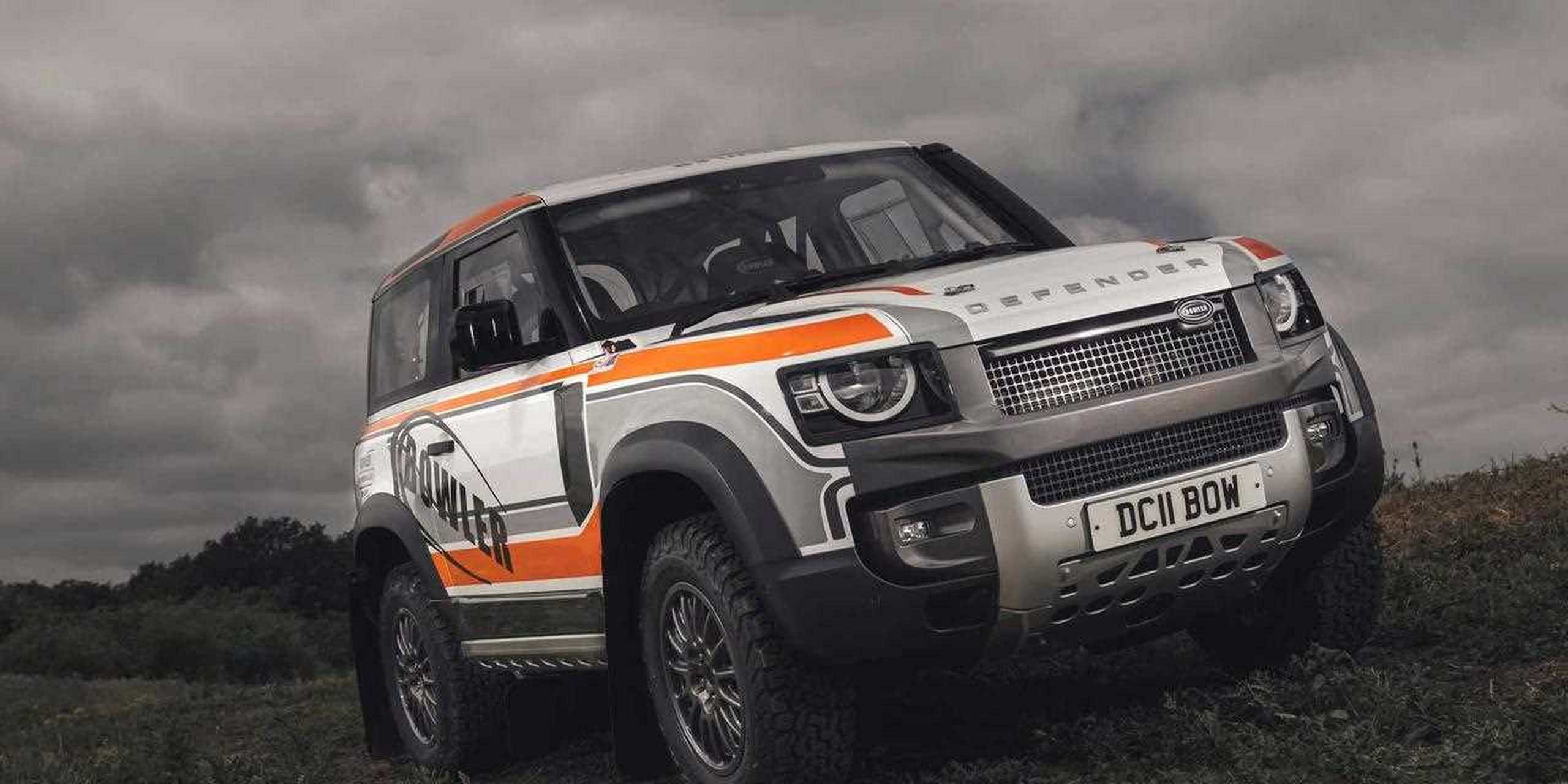 bowler改装的路虎卫士90(land rover defender)拉力赛越野车首次亮相.