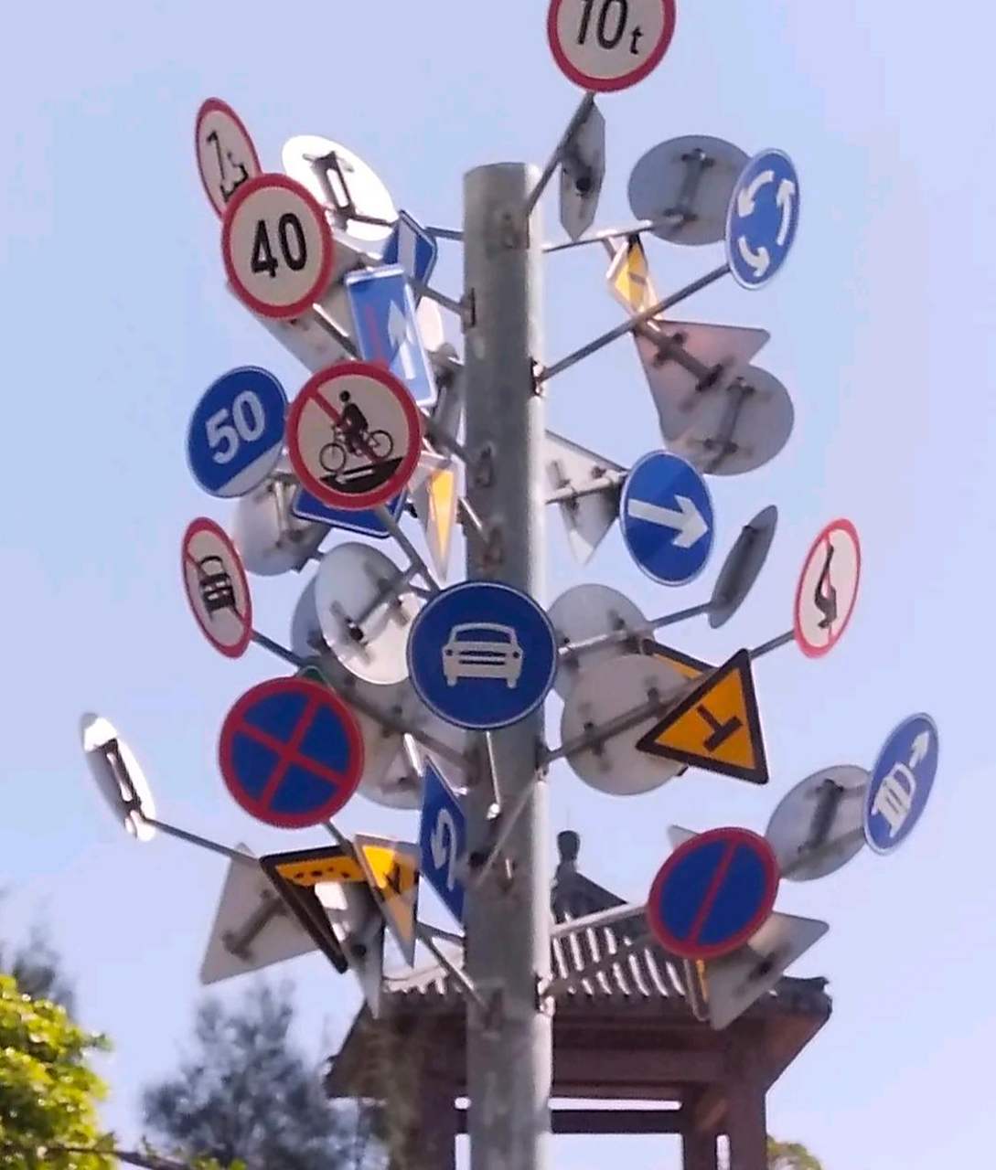开车碰到这种路标,有几个能看懂的 #搞笑趣味图