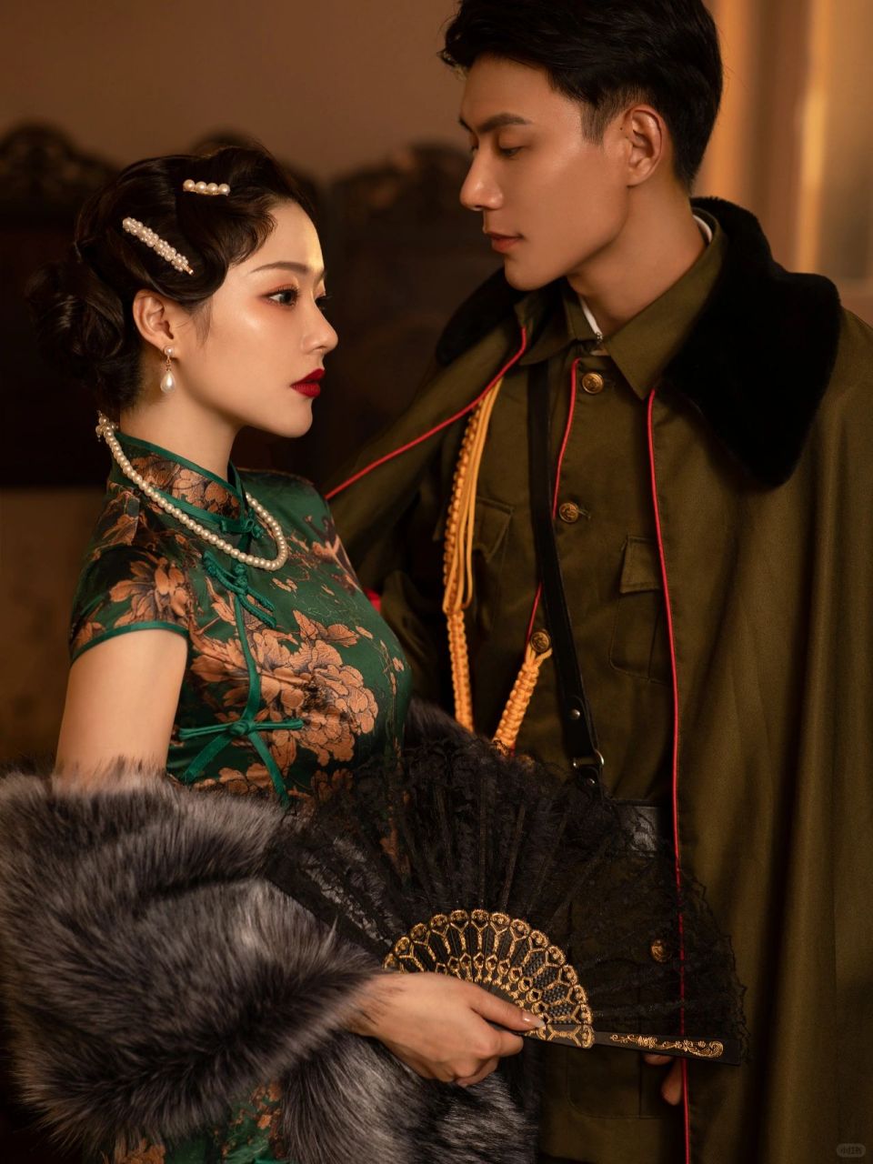 不接受反驳,婚纱照军阀太太风才是最酷的 风格:复古 | 怀旧 | 年代感