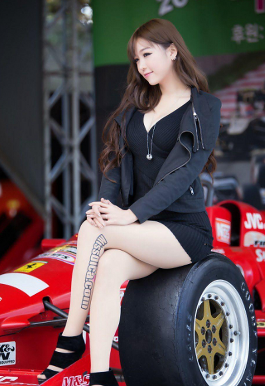 韩国美女李恩慧车展现场照