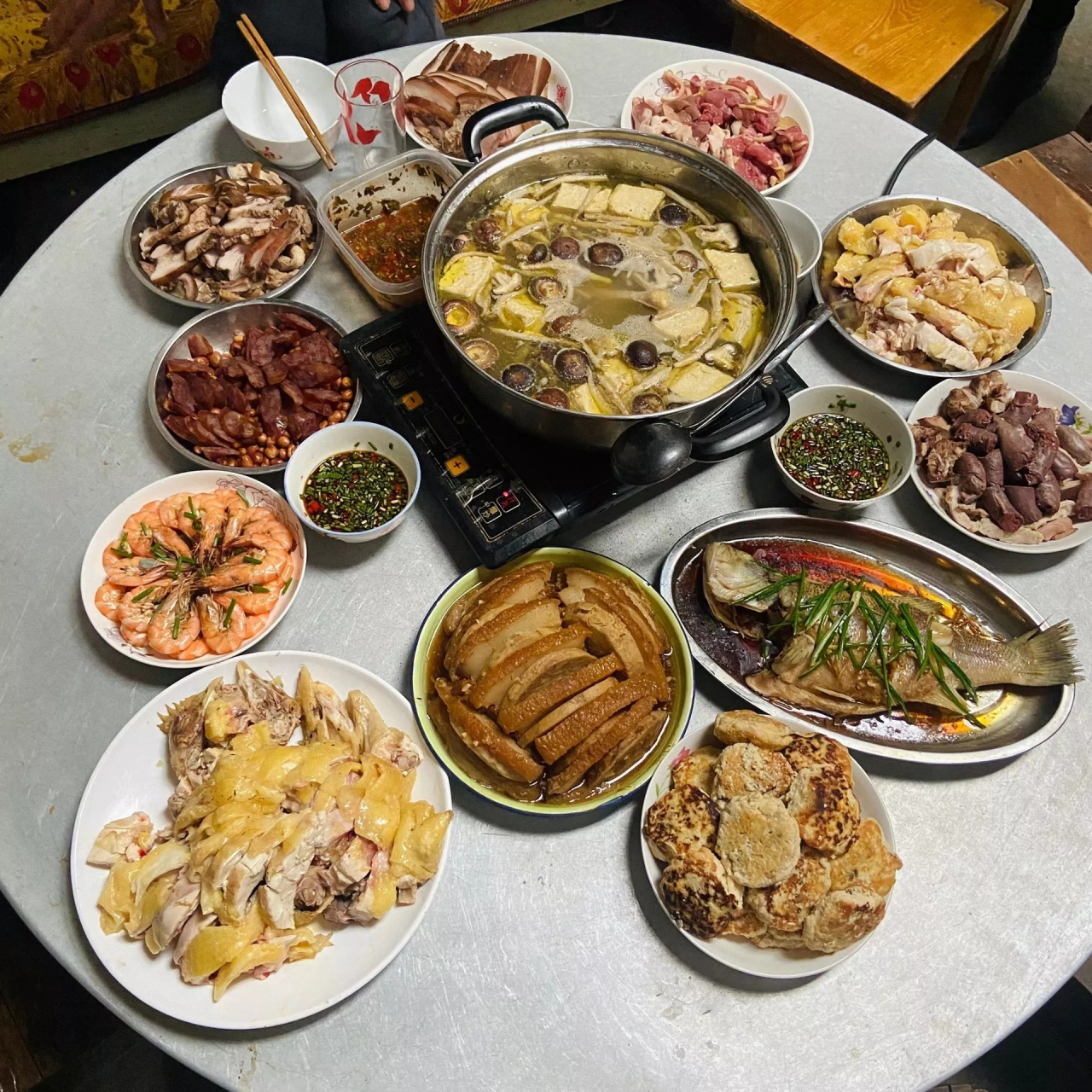 年夜饭照片 真实图片