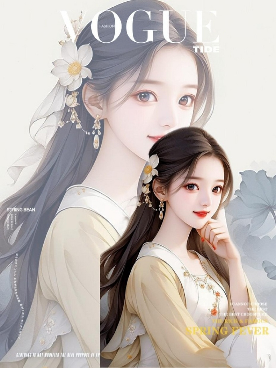 插画古风新颖女生头像