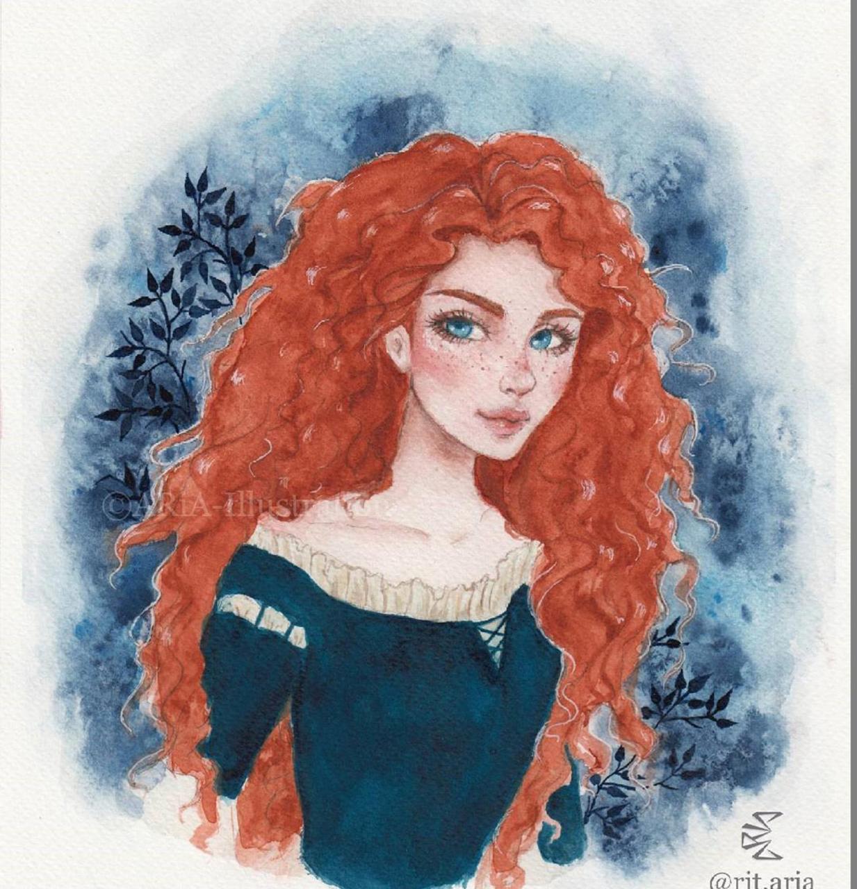 gif创作人# 艺术家 rit aria 手绘水彩插画作品欣赏1,4k8k清晰大尺寸
