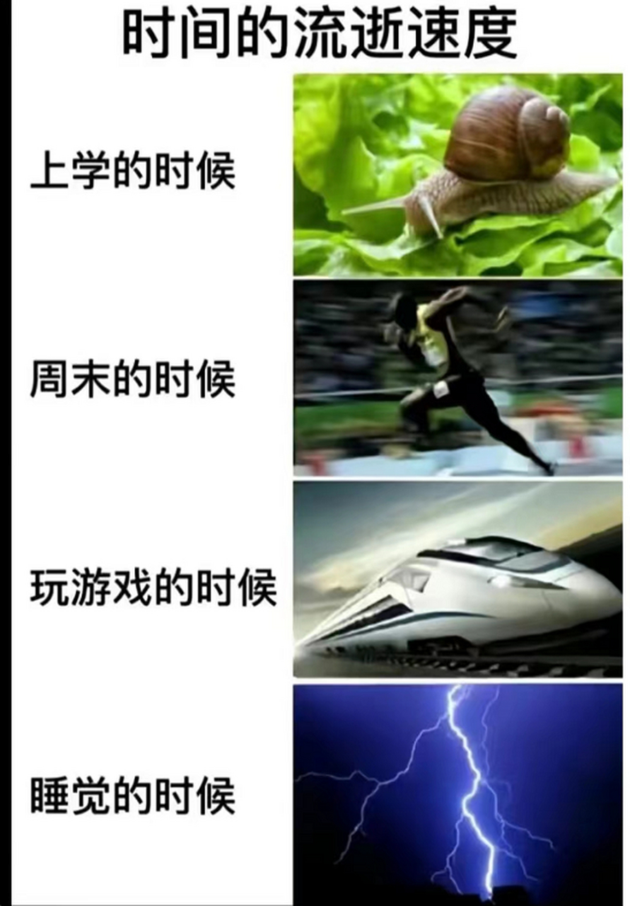 论时间的流逝速度#搞笑趣味图