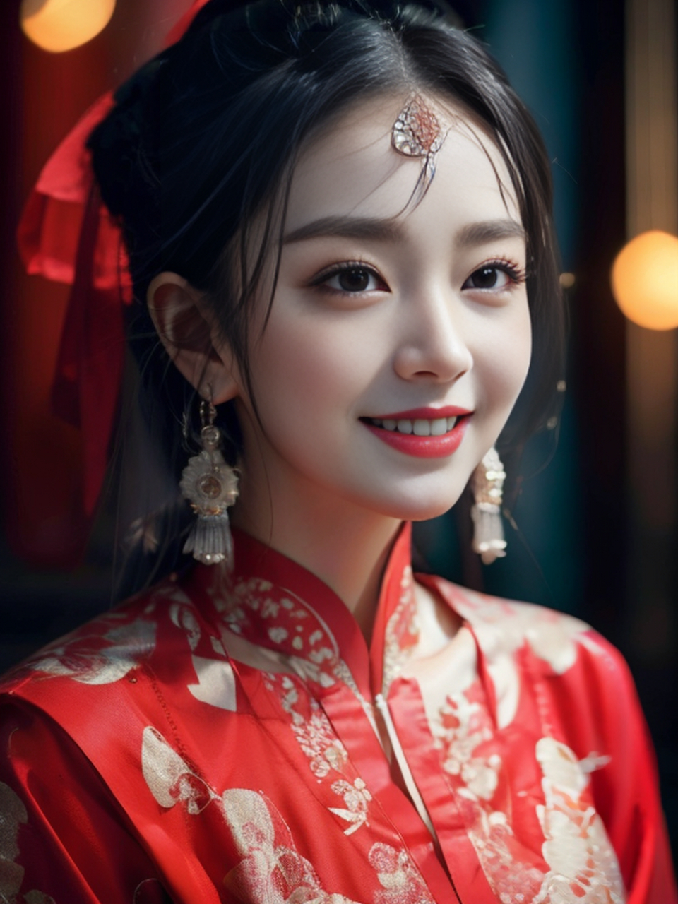 待嫁的新娘 中式婚服#美图齐分享# #美女新娘# #中国风女装