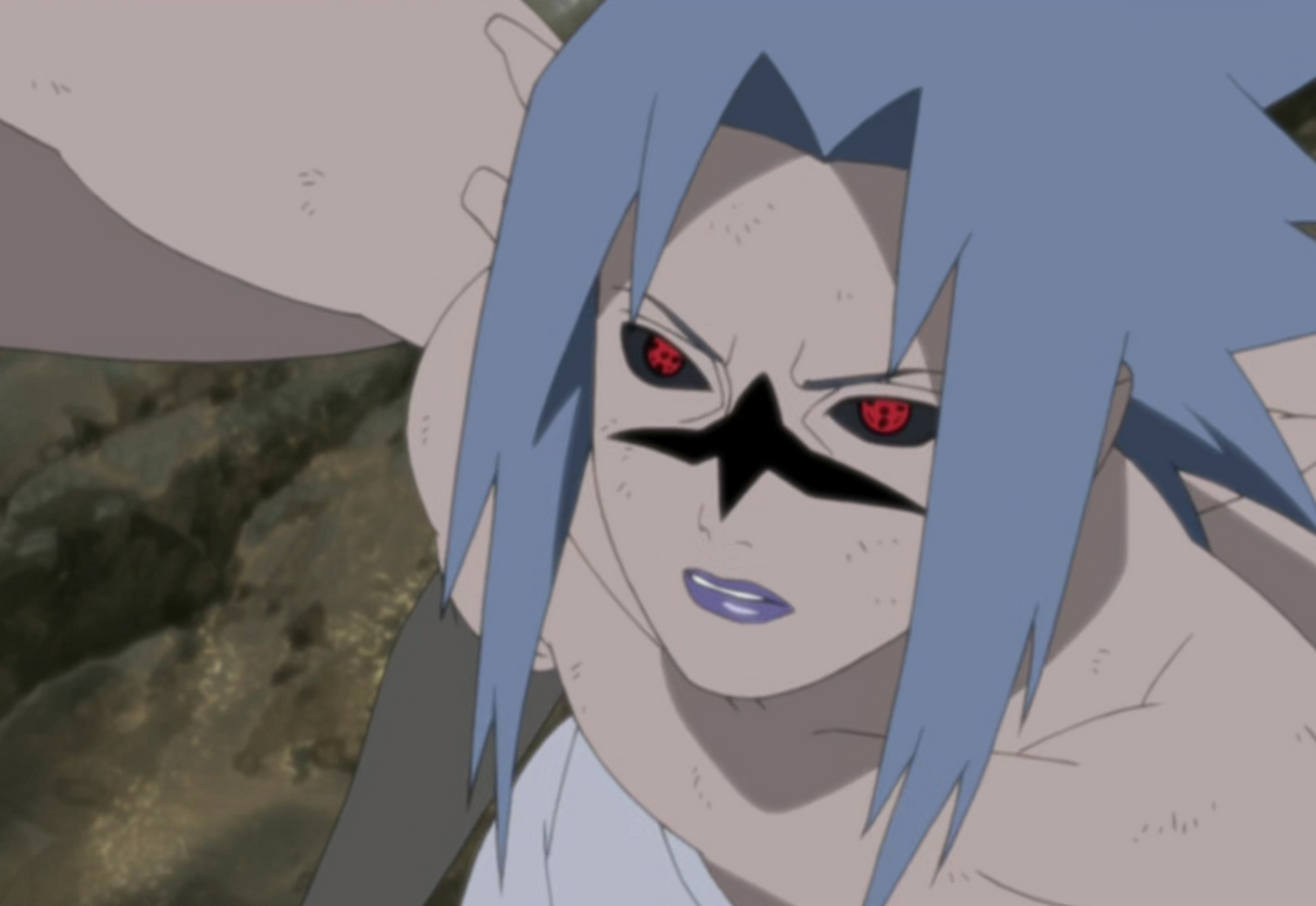 火影忍者# #佐助# 佐助咒印发动前后对比,前者眉清目秀,后者葬爱甲邋