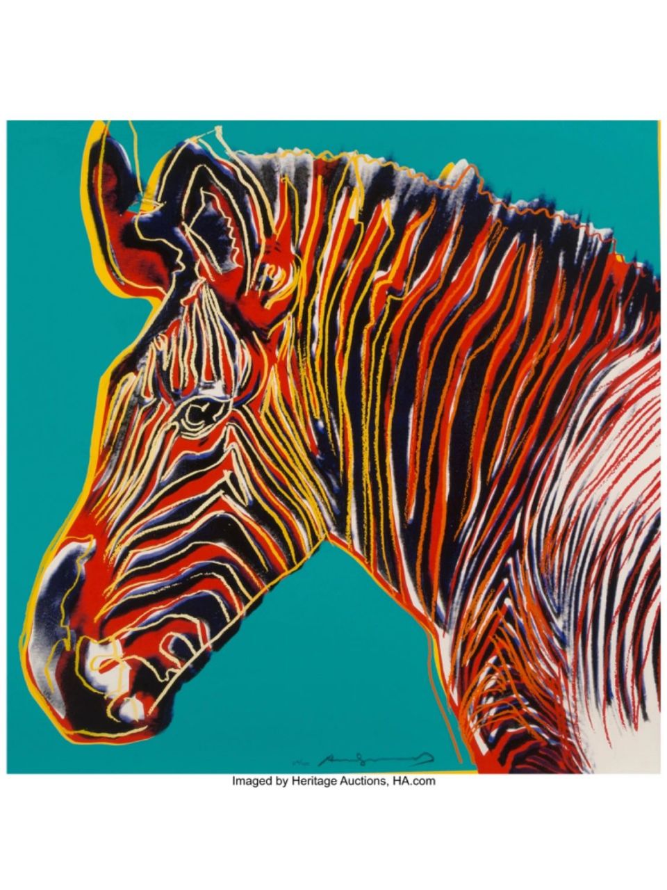 安迪沃霍尔 濒危动物=拍场硬通货 我司今天拍出了一套十张安迪沃霍尔