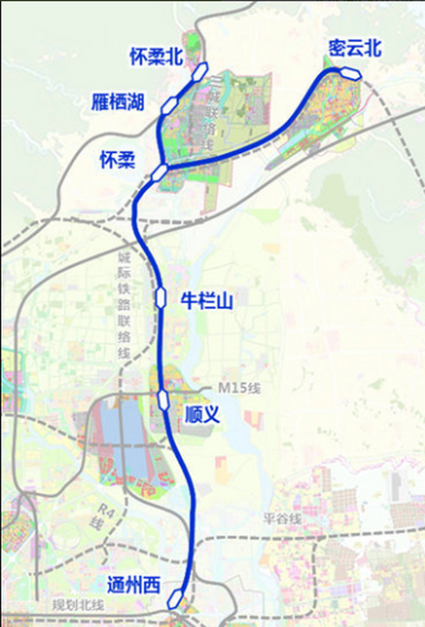 北京市郊铁路规划总图图片