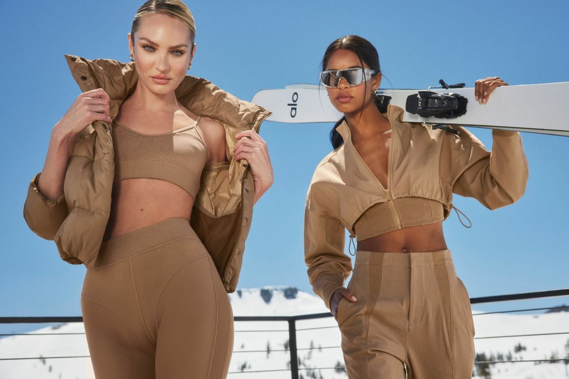 维密超模糖糖为 alo yoga拍摄冬装美照!