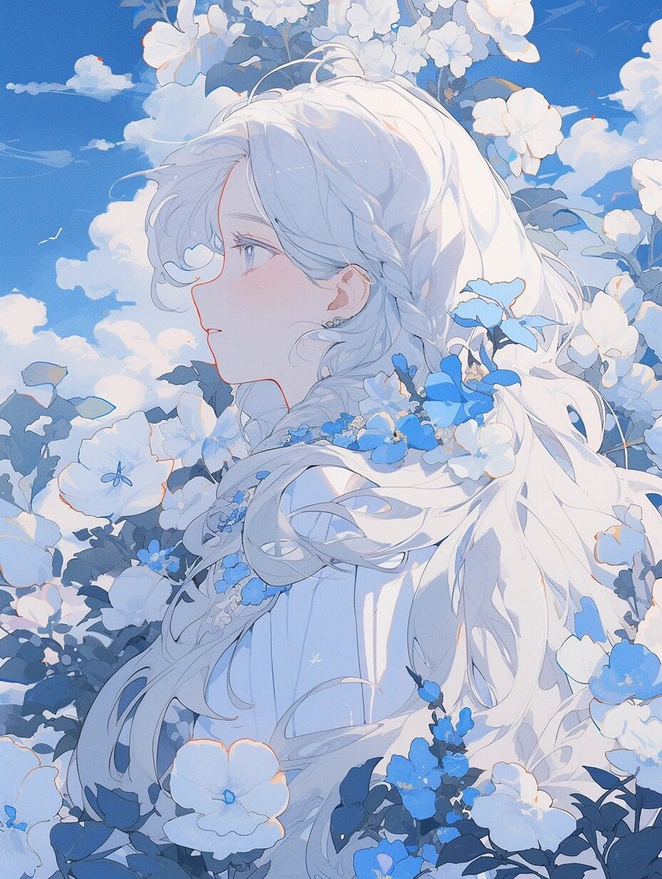 蓝色是符合所有幻想的颜色,头像壁纸  【绝美蓝色系】你的头像壁纸该