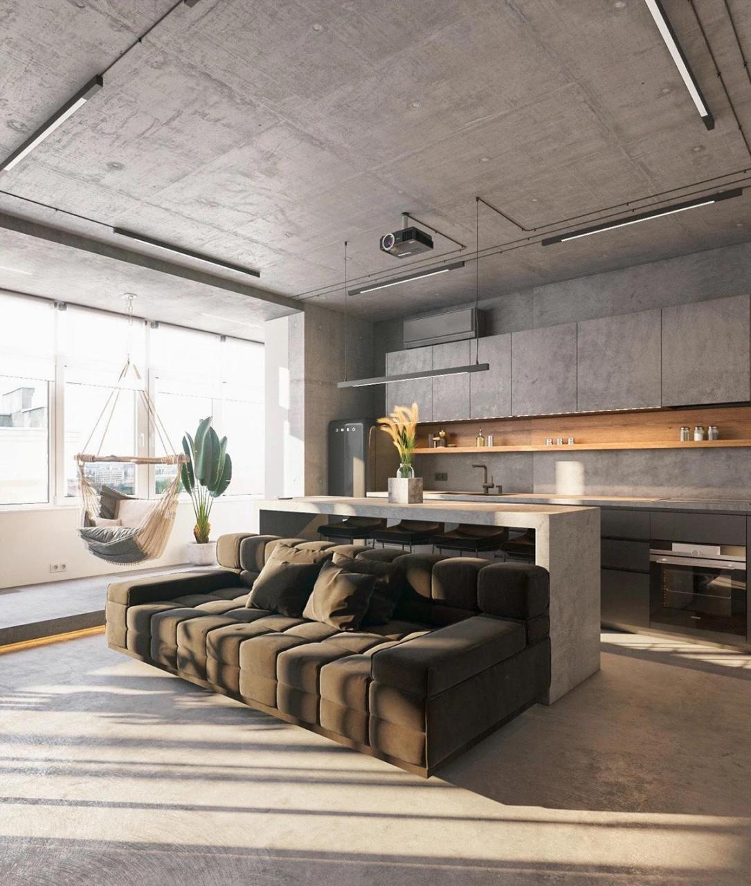 70平米工业风男生公寓设计~  你喜欢这样的装修吗?喜欢点个赞吧.