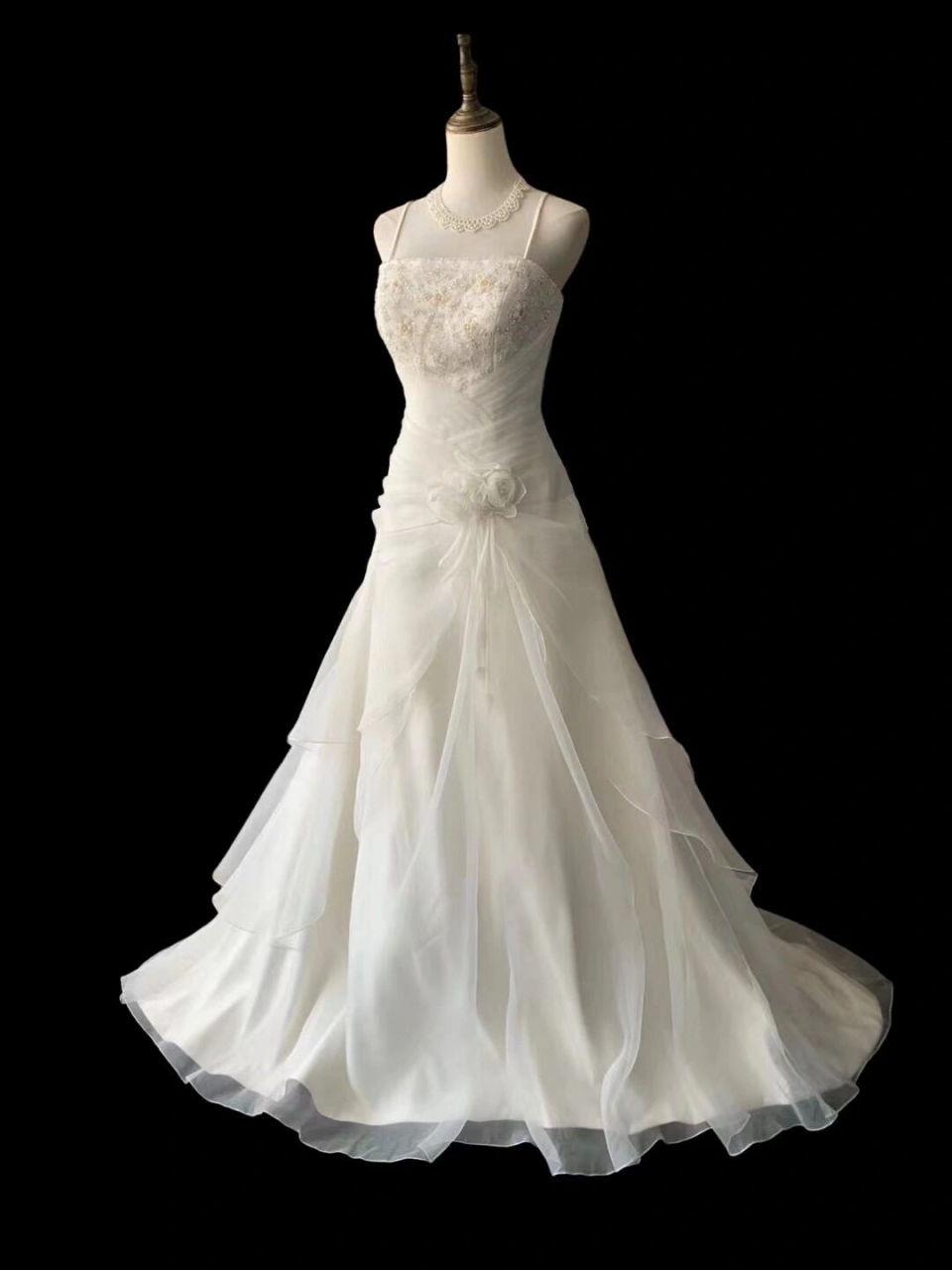 夏挚·复古宫廷不规则鱼尾裙婚纱  胸围90-93腰围70-73 孤品 搭配个