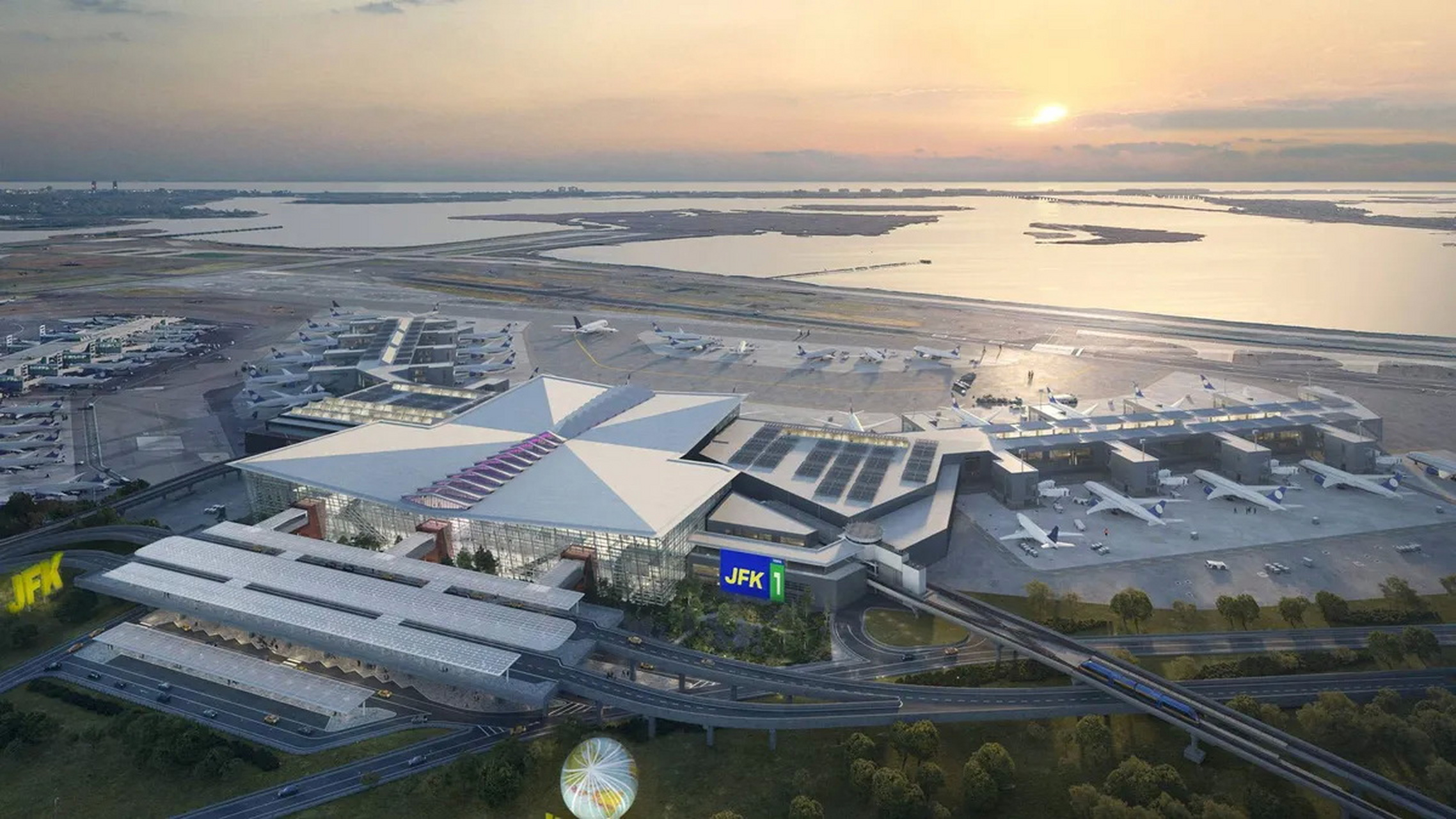 美国机场不建最大,却建新能源 约翰·肯尼迪国际机场的新航站楼将很快