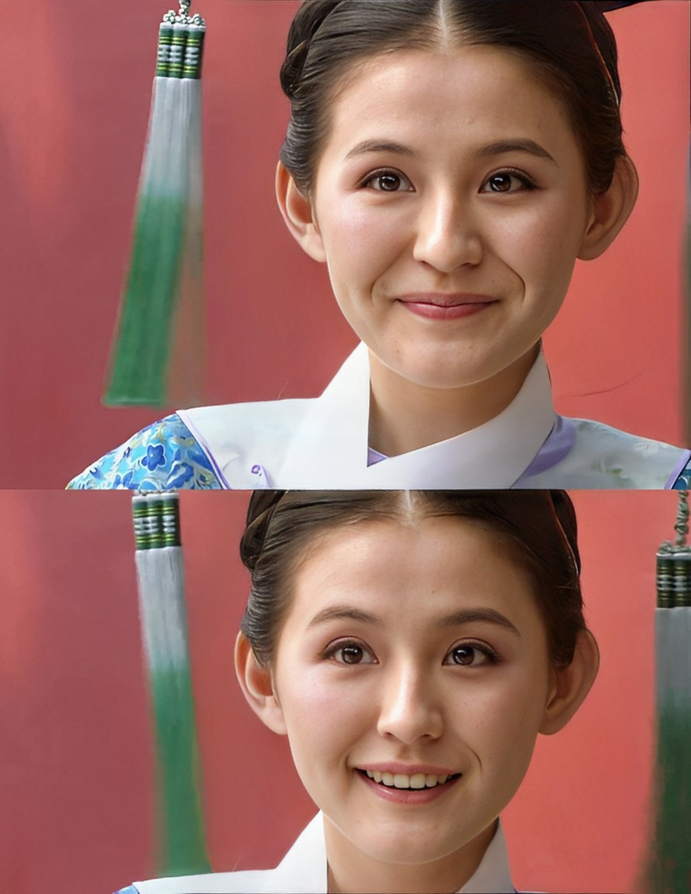 热依扎在《甄嬛传》中把假笑演得很好.