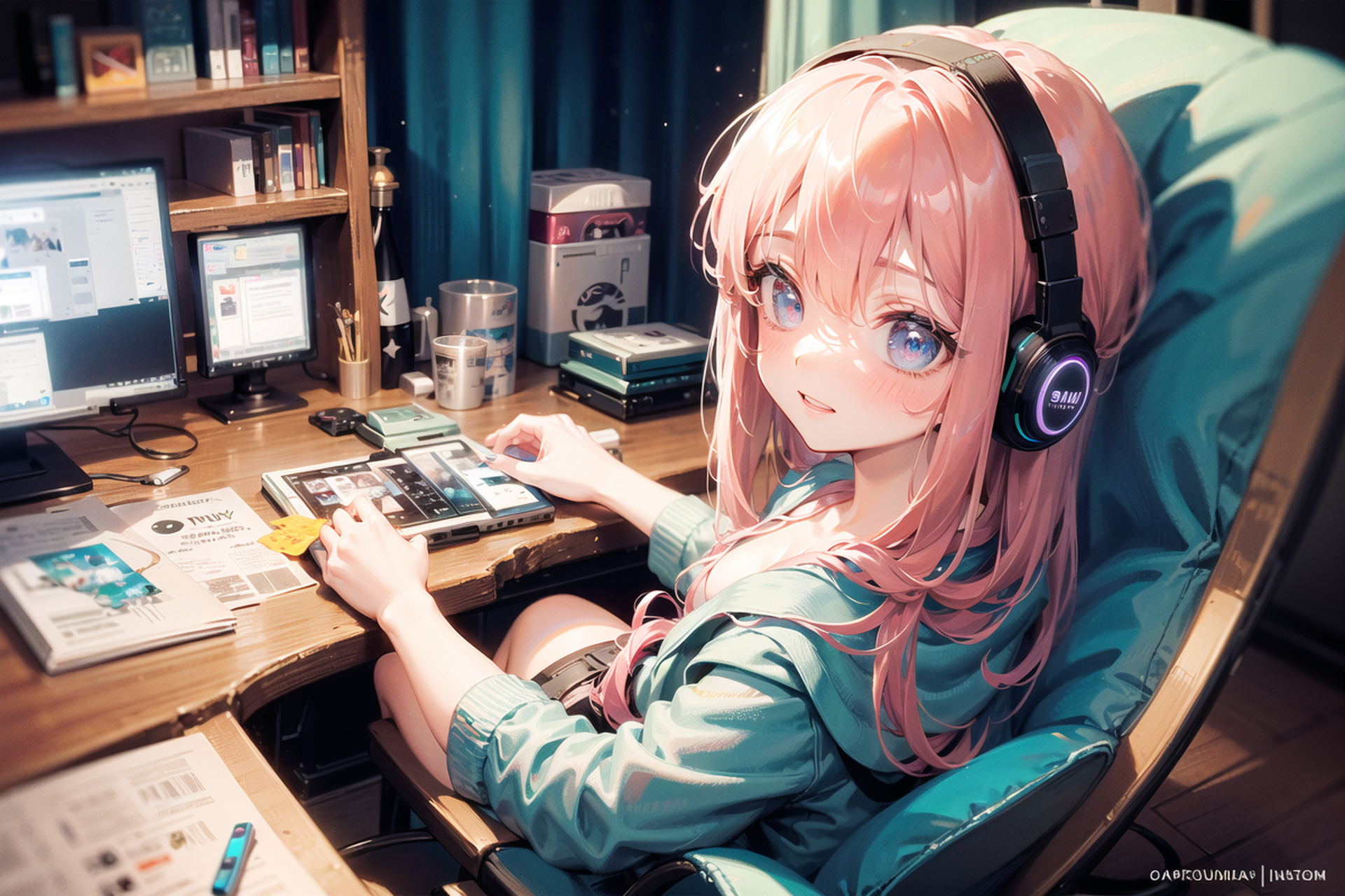 网瘾粉毛少女[期待] #二次元