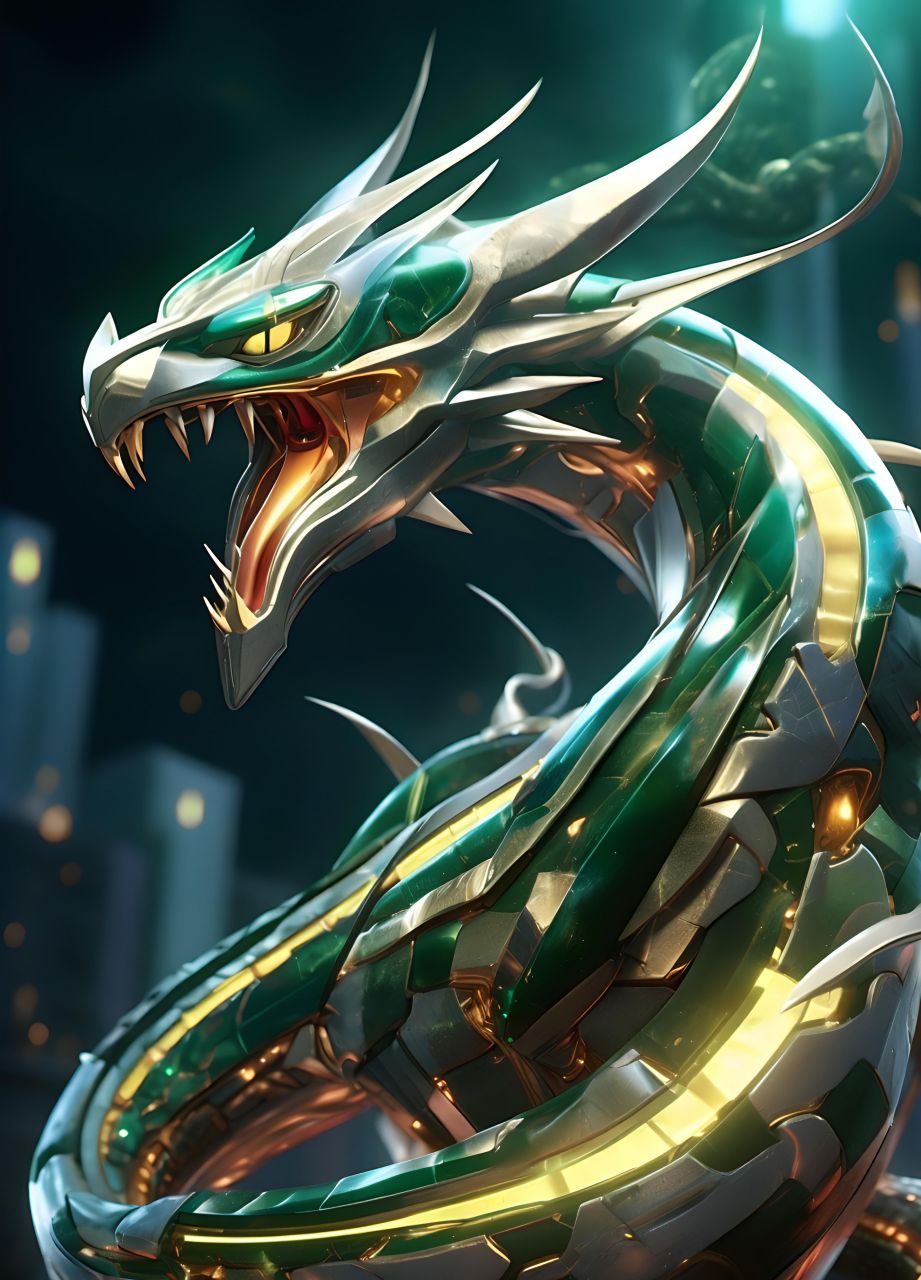 a绘6,奇奇怪怪ai,#机甲##蛇##全民ai创作节