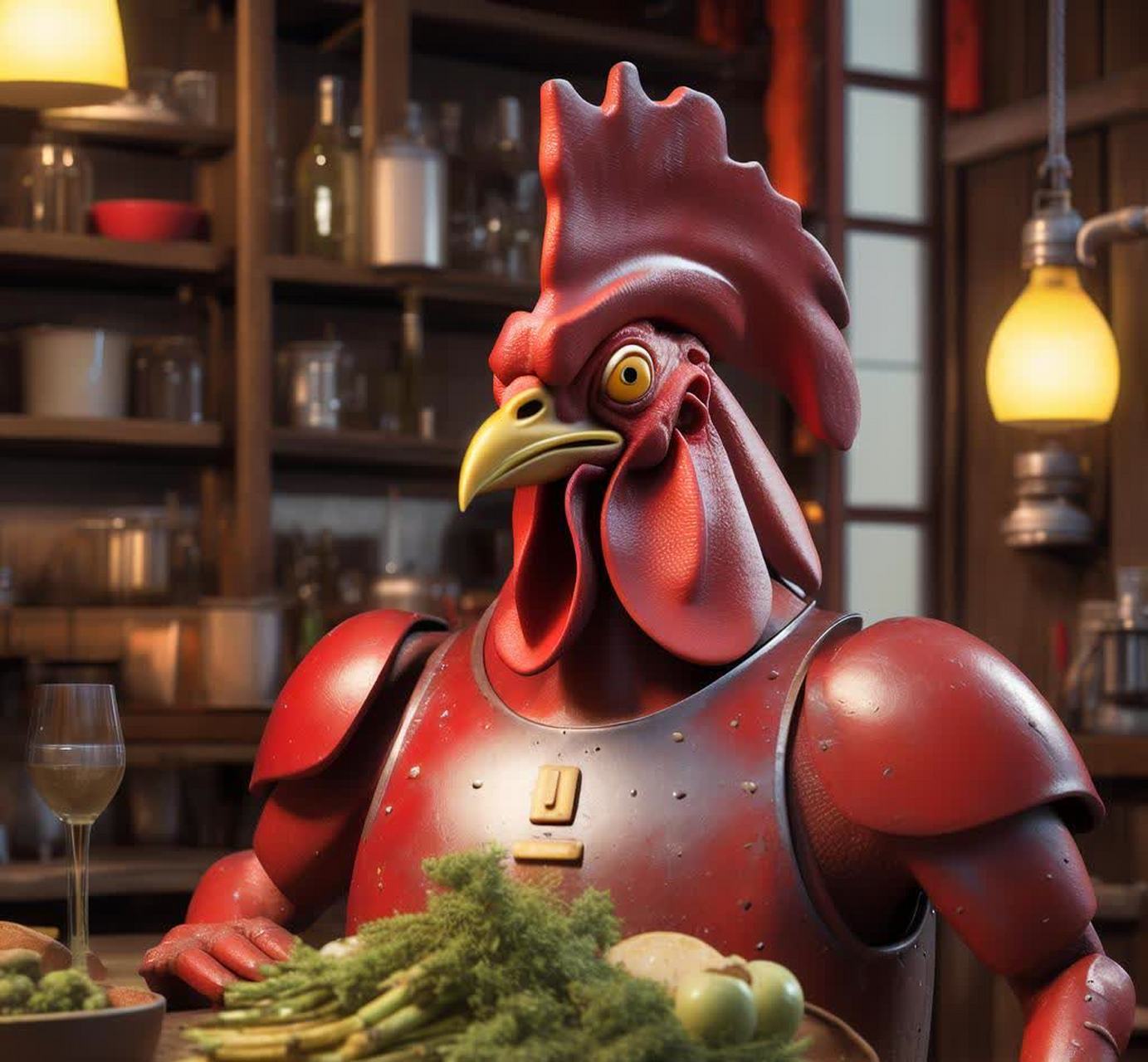 铁公鸡是素食主义者