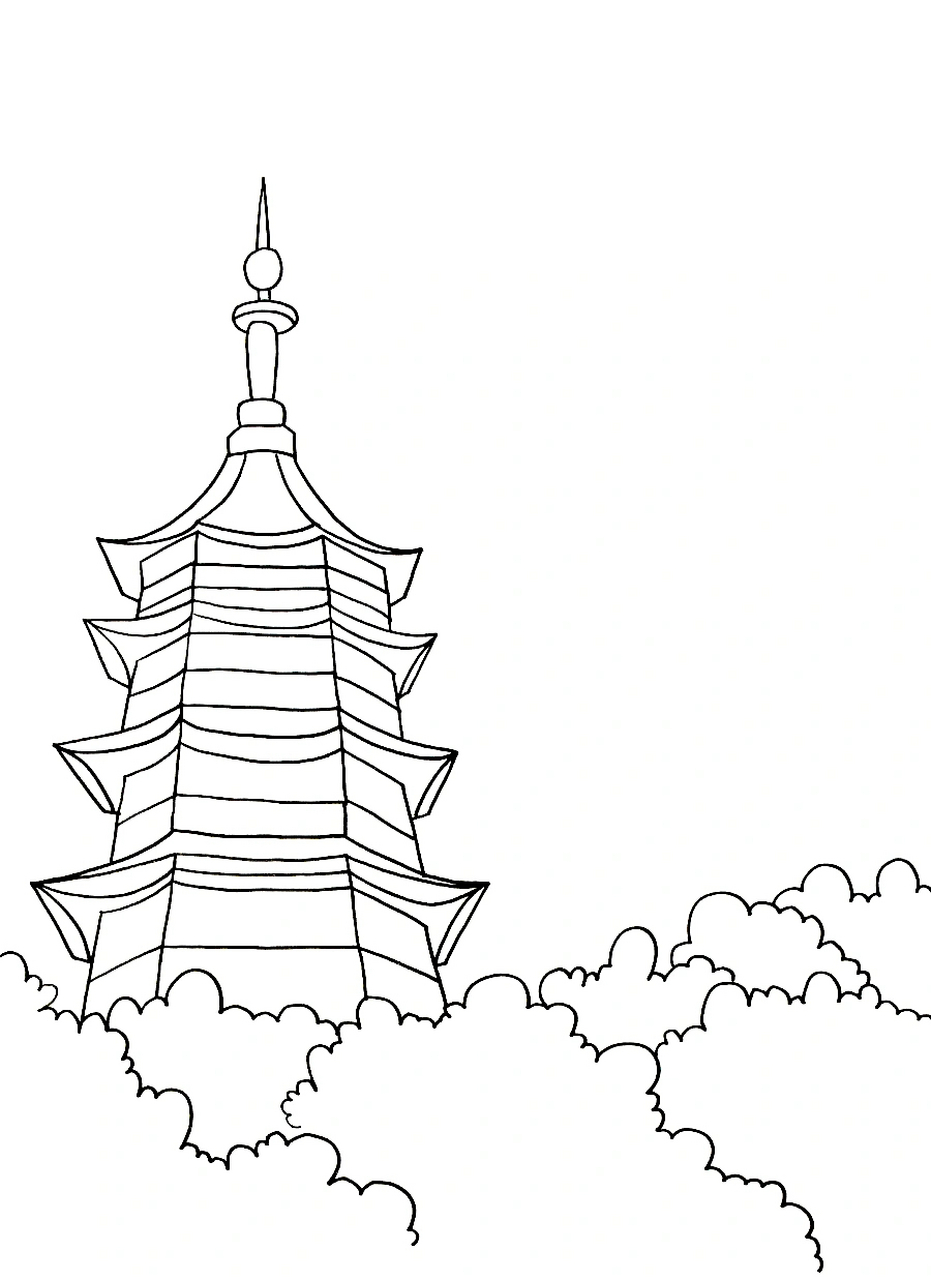 儿童画教学,古建筑之美-塔  要说到祖国大地上遗存最多的古建筑,那么