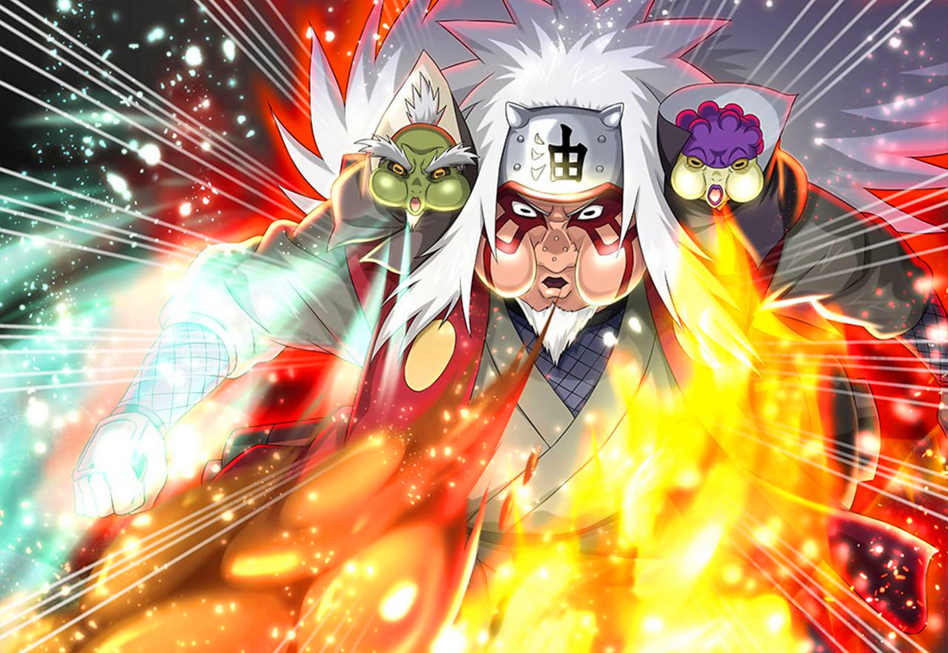 仙法,五右卫门——自来也和两大蛤蟆仙人的联手招式.