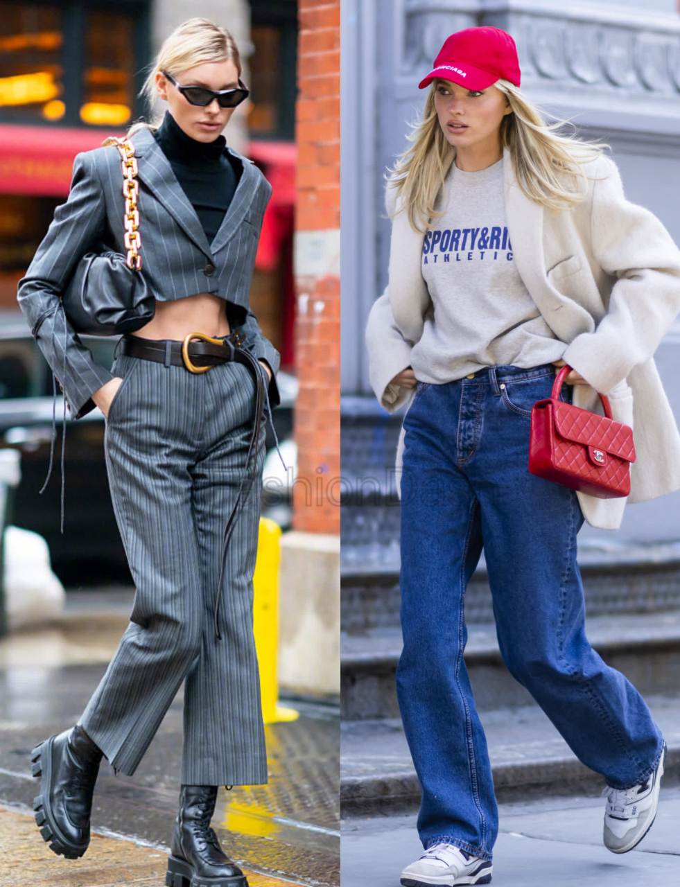 超模 elsa hosk 的街拍和私服合集. 她身材好,也很会穿.