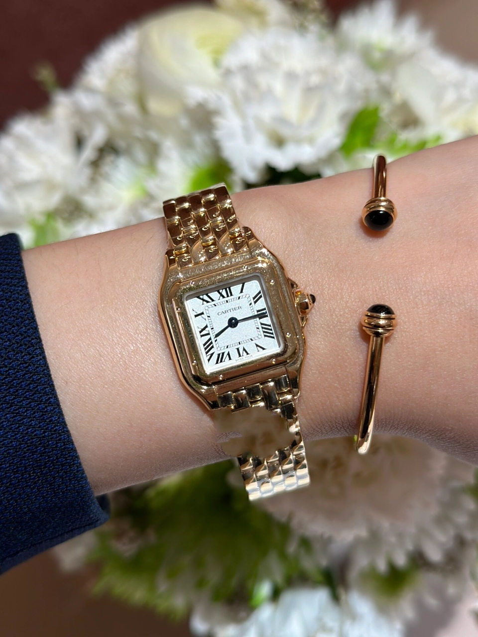 卡地亚全18k黄金猎豹小号 显白又优雅个性	"|panthère de cartier