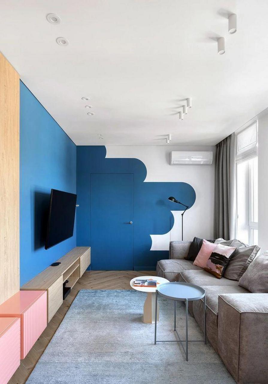 利用"五颜六色"的乳胶漆涂刷图案,打造缤纷色彩的新家[鼓掌] 效果居然