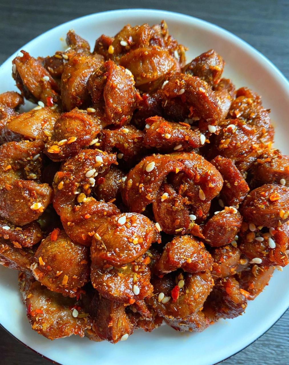 酒鬼鸡胗,美味可口,香辣过瘾,好吃停不下来,做法简单,一起来学吧～ 食