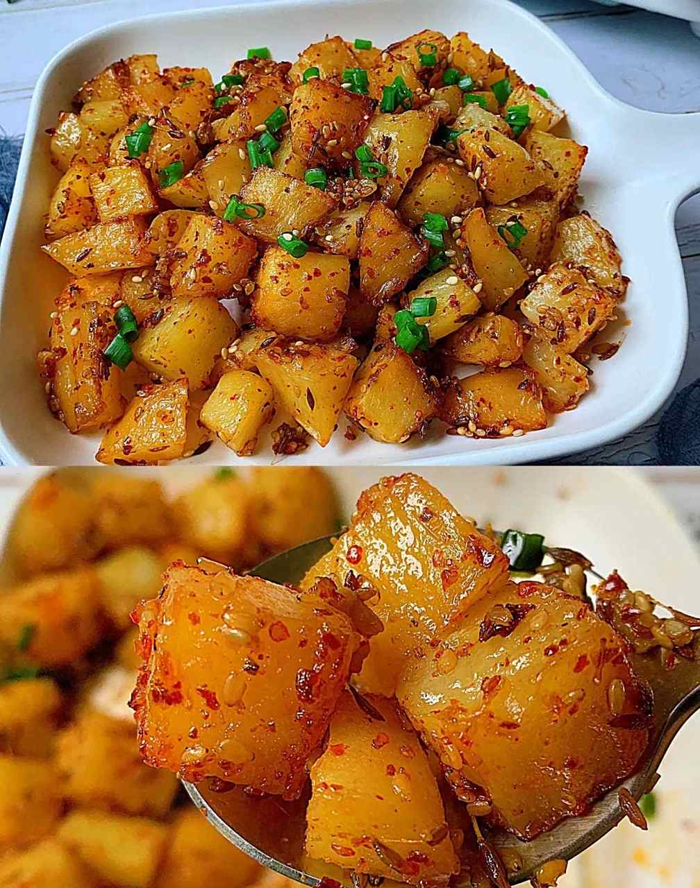 香香辣辣的孜然小土豆-烤箱版.