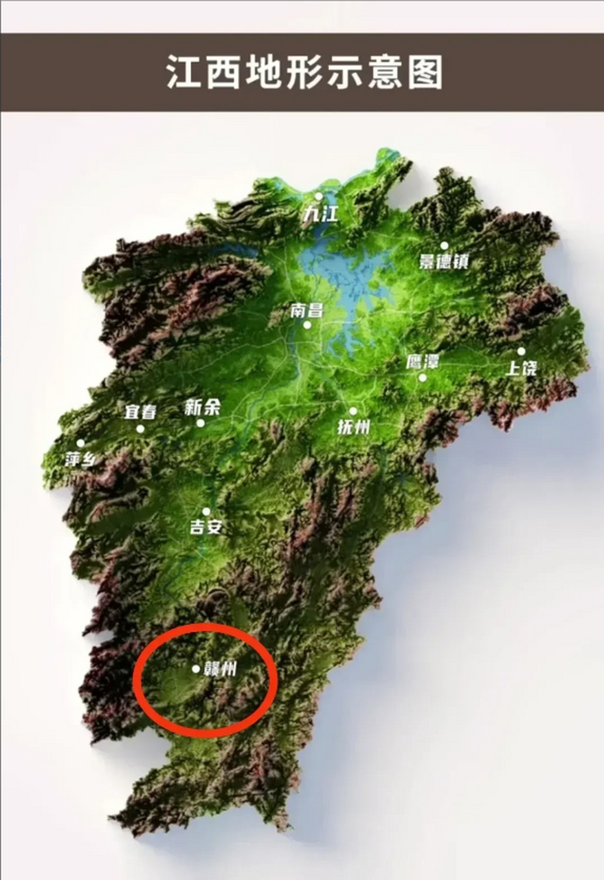 就赣州这地形,根本就不适合城市大规模的发展,建
