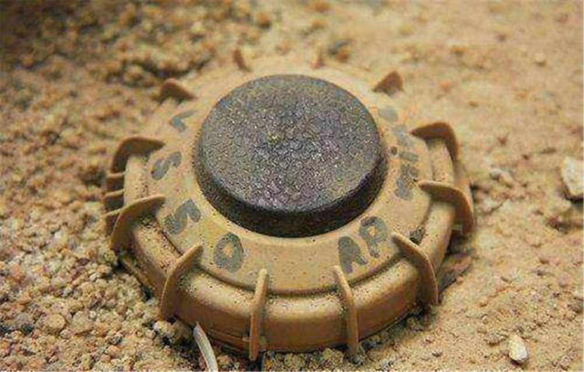 乌军正在训练无人丢石头来引爆地雷.