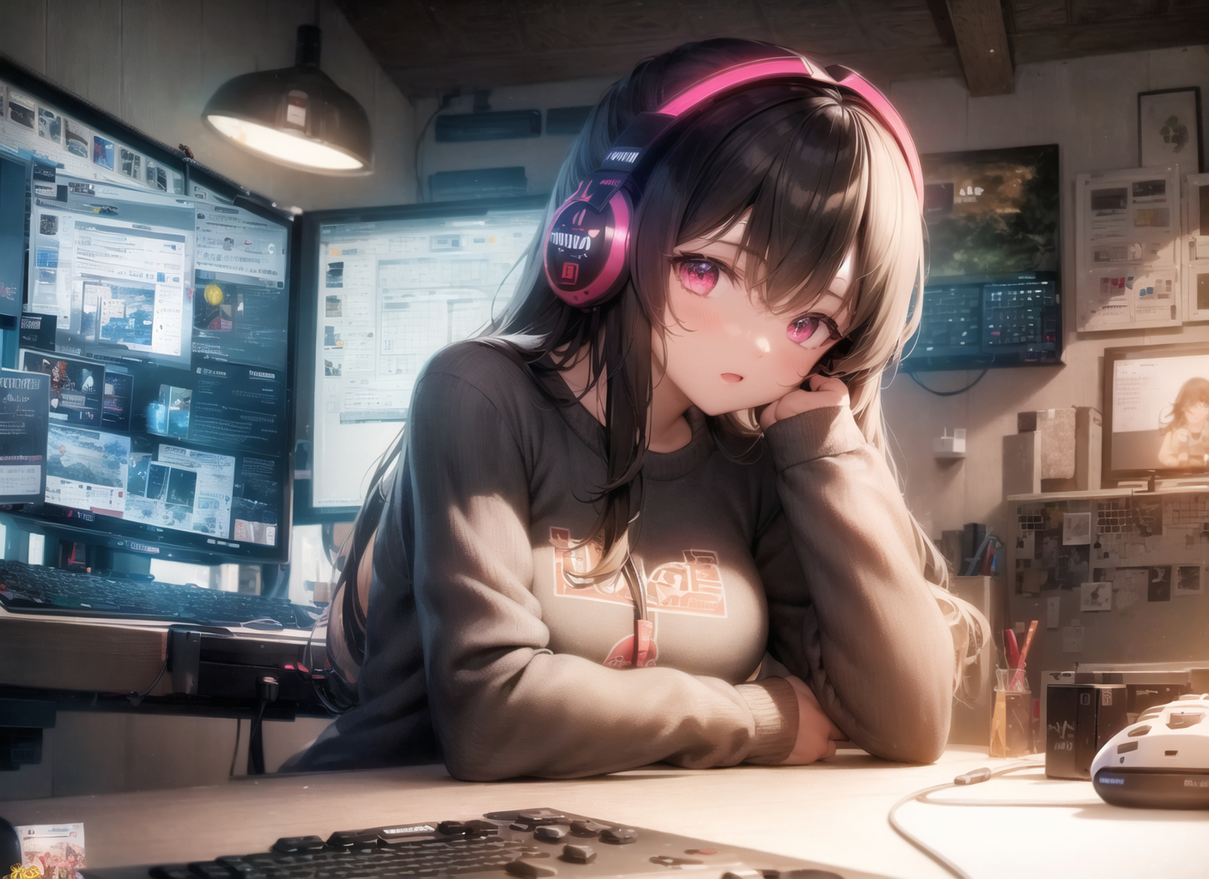 电竞少女系列2 话说小妹妹这是在玩啥子游戏![思考] #电竞少女