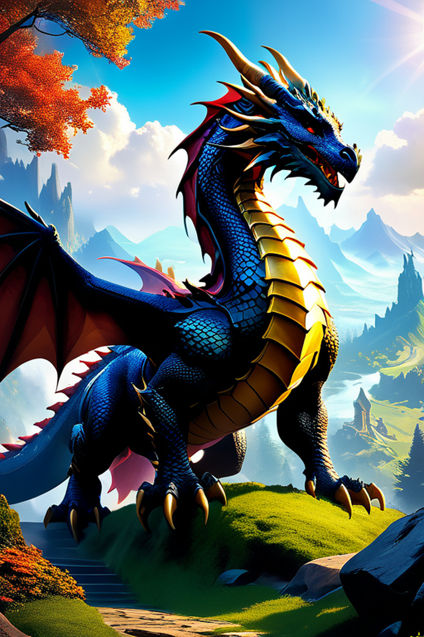 远古巨龙,时代的召唤,在ai世界里重生#一人一句为考研加油