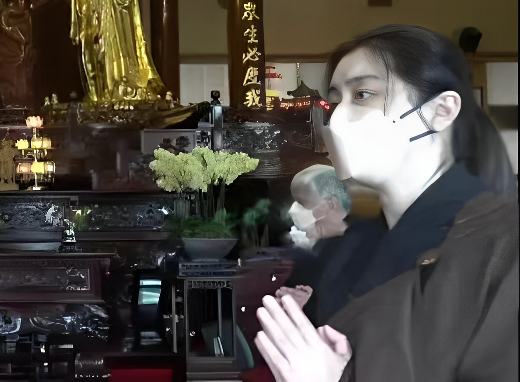 昔日的女神王祖贤,看破红尘,出家为僧?