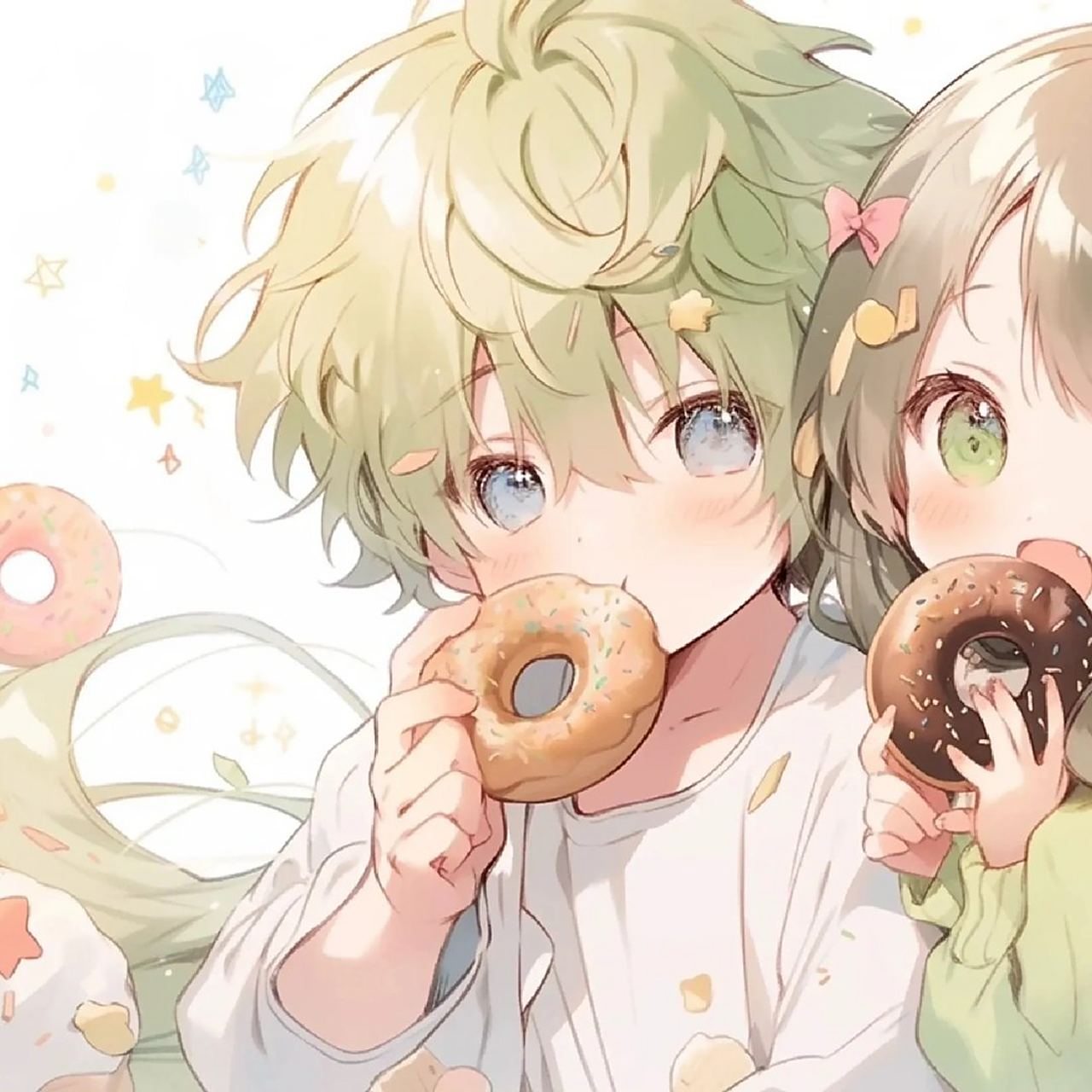 恋爱甜甜圈93丨情侣可爱头像95 676767