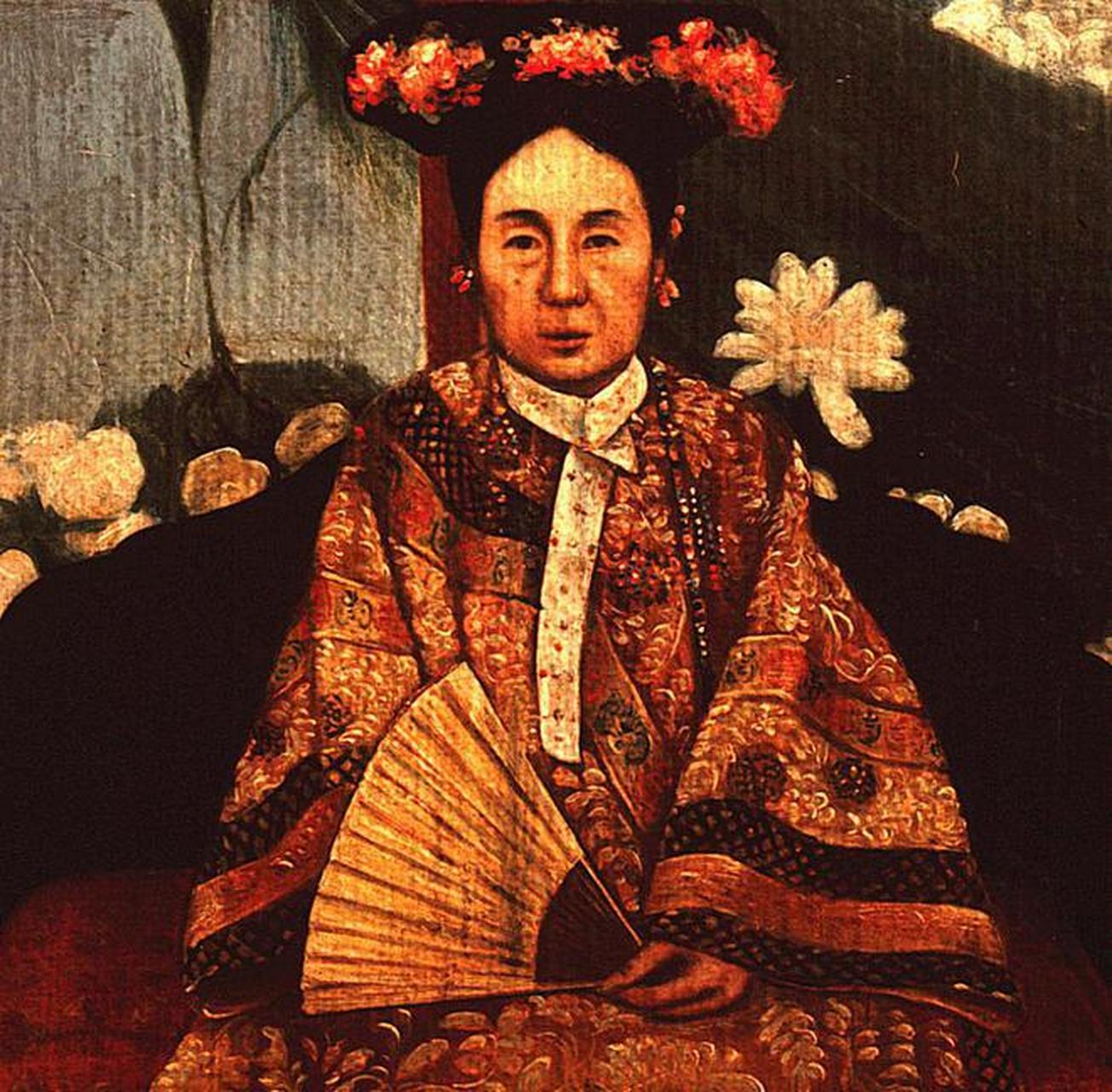 隆裕皇后的姐姐叶赫那拉·静荣与外国公使夫人的合影.