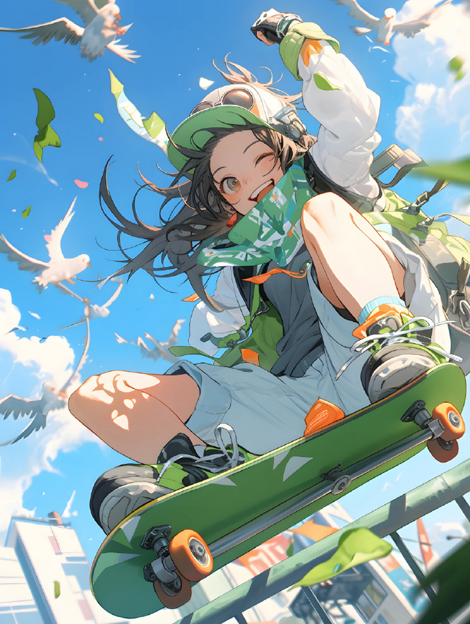 超级好看的滑板少女05 67,不同色调下有不同的魅力,谁的心动了?