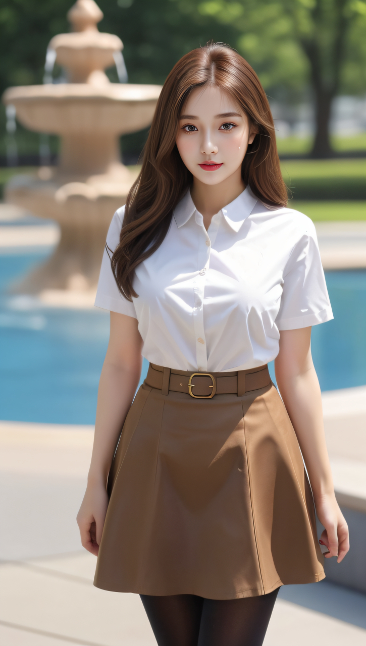 米娜写真066期 喷泉边的气质米娜 【注:所有图片均由小花猪采用stable