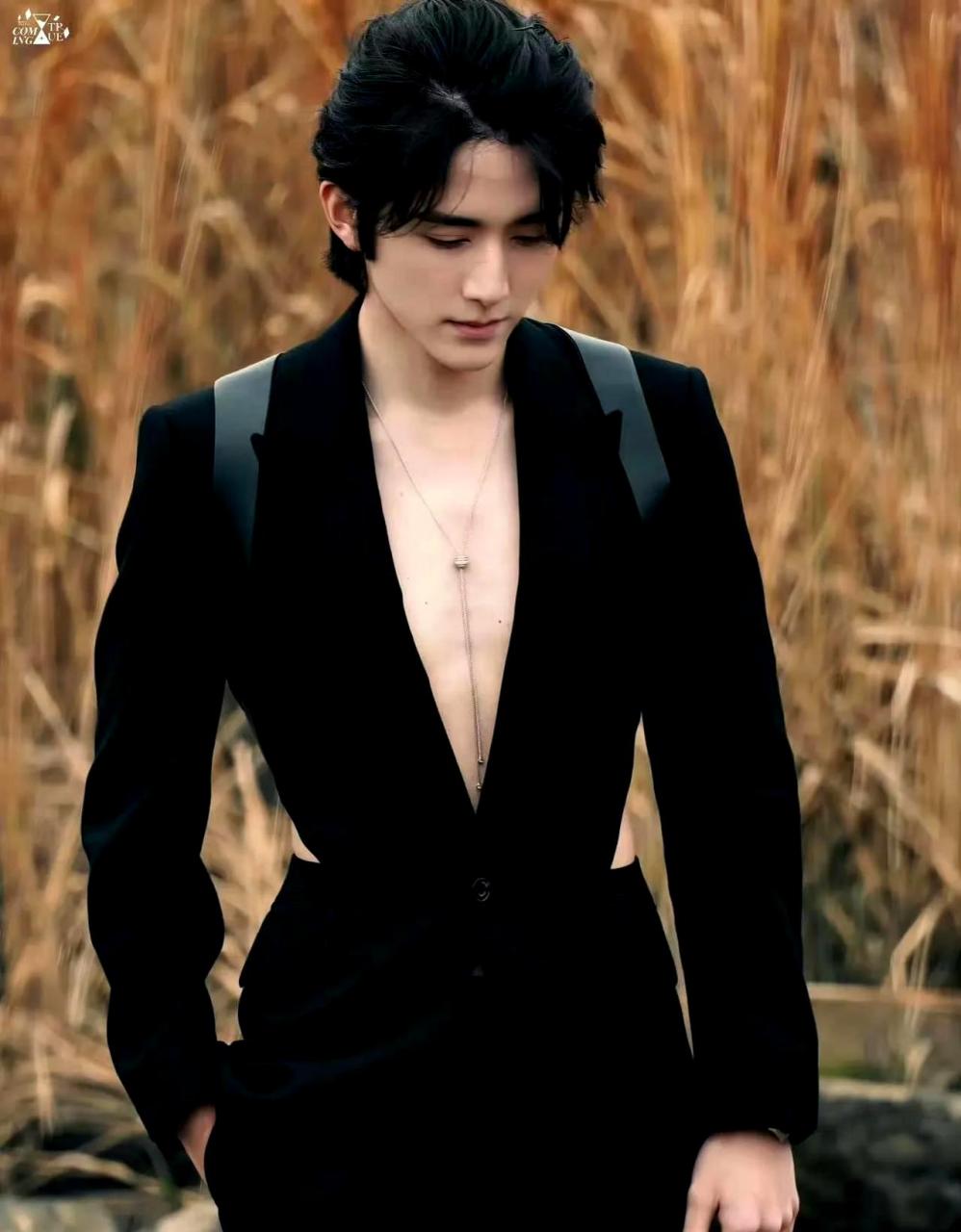 张新成穿着深v露背的西装,你觉得怎么样?