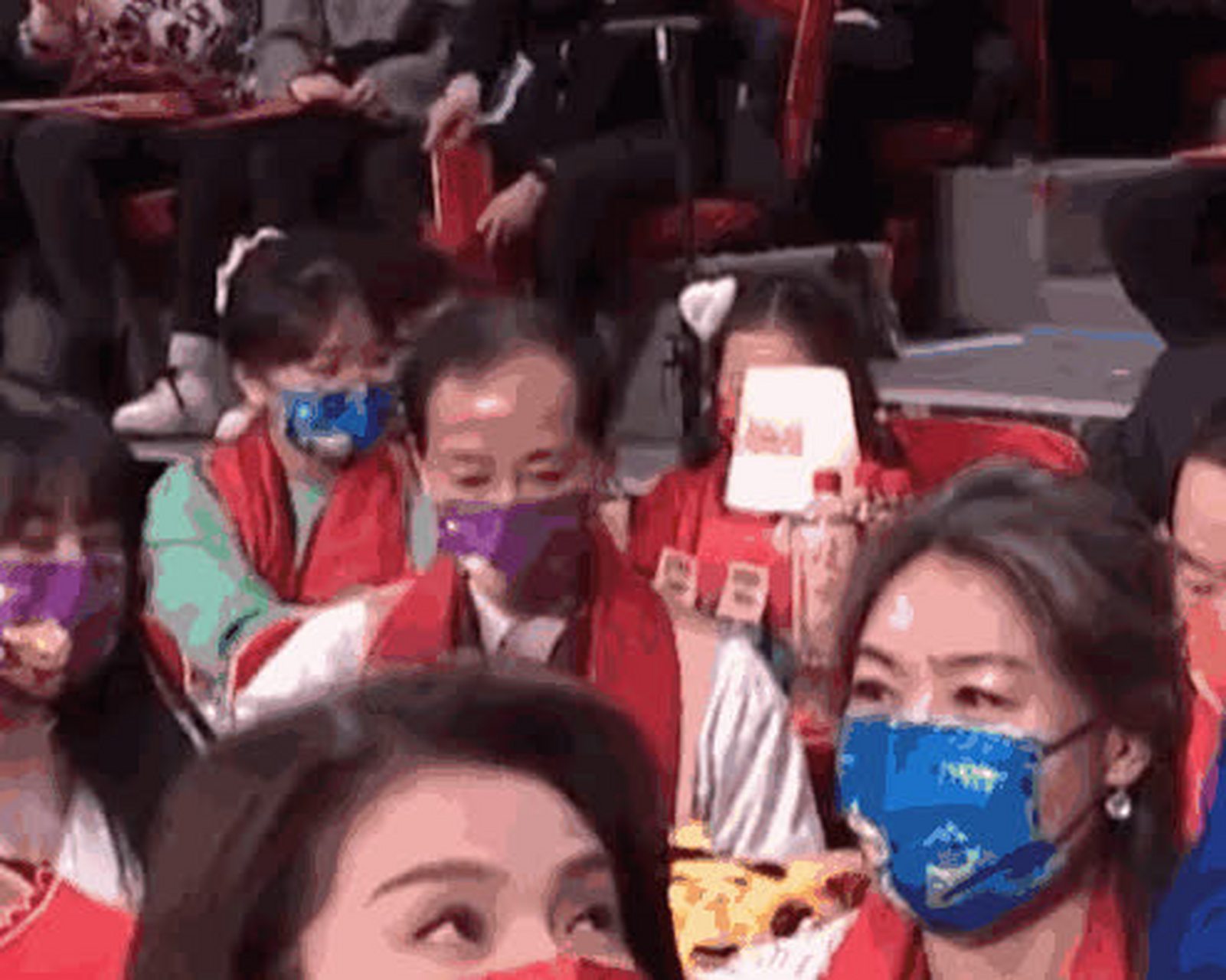 今年春晚,撒贝宁戴了一顶小兔生肖帽. 她每年都会更换十二生肖帽佑.